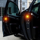 4 PCS Car Door Warning Light 5 LED Wireless Safety Anti collision Alarm Lamp - #ASSRY-73664