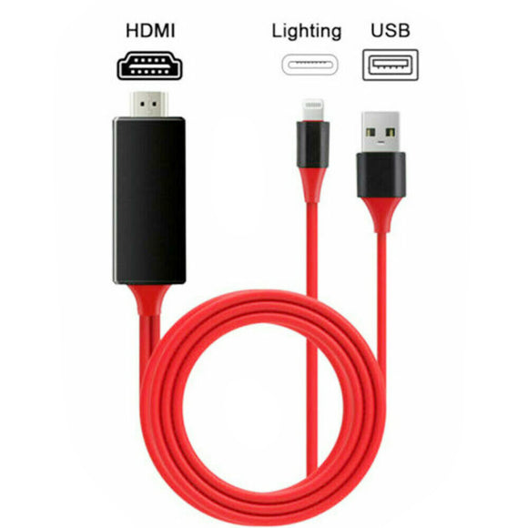 Lightning to HDMI/HDTV AV TV Cable
