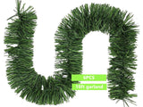 3SET Christmas artificial pine garland outdoor 36ft & 100 LED lights string - #XMAST-10013