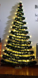 3SET Christmas artificial pine garland outdoor 36ft & 100 LED lights string - #XMAST-10013